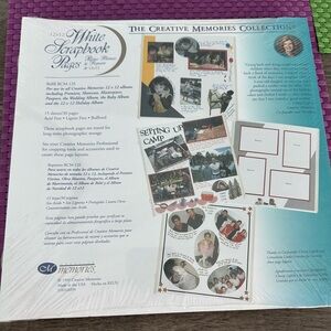 Creative Memories White Scrapbook Refill Pages ORIGINAL SIZE 12x12 (Retired)